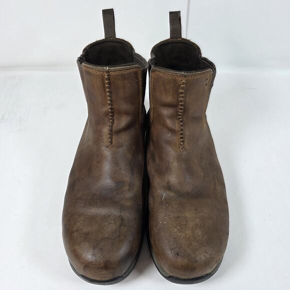 Red Wing Men's 10.5 D Brown Leather Boots 6711 Steel Toe Work Safety slip on - Picture 2 of 12